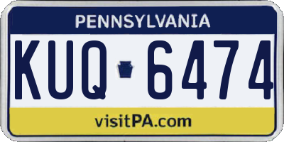 PA license plate KUQ6474