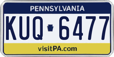 PA license plate KUQ6477