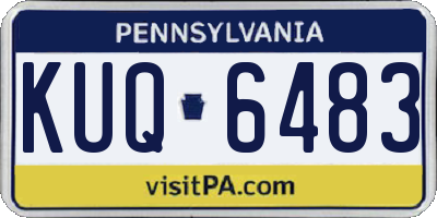 PA license plate KUQ6483