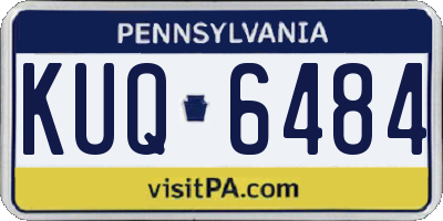PA license plate KUQ6484