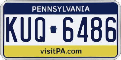PA license plate KUQ6486