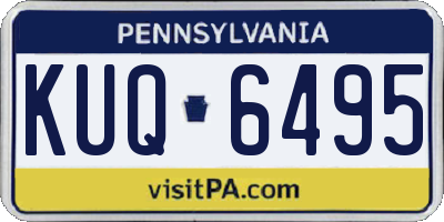 PA license plate KUQ6495