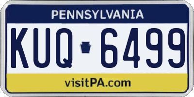 PA license plate KUQ6499