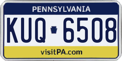 PA license plate KUQ6508