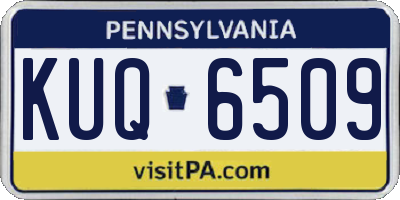 PA license plate KUQ6509