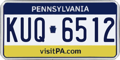 PA license plate KUQ6512
