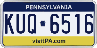 PA license plate KUQ6516