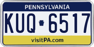 PA license plate KUQ6517