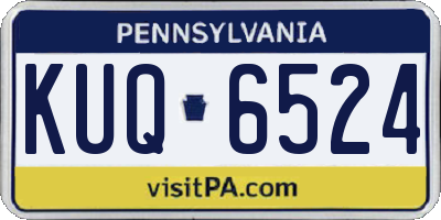 PA license plate KUQ6524