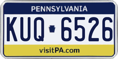 PA license plate KUQ6526