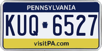 PA license plate KUQ6527