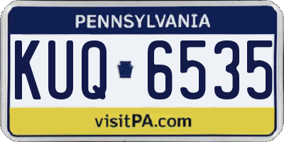 PA license plate KUQ6535