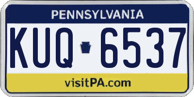 PA license plate KUQ6537