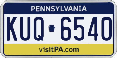 PA license plate KUQ6540