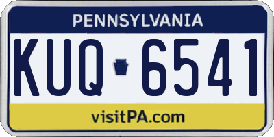 PA license plate KUQ6541