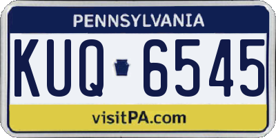 PA license plate KUQ6545