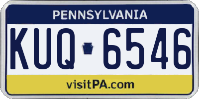 PA license plate KUQ6546