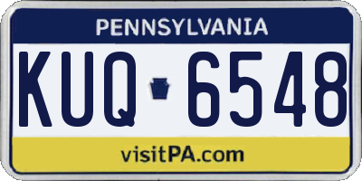 PA license plate KUQ6548