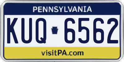 PA license plate KUQ6562