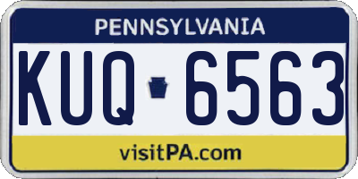 PA license plate KUQ6563