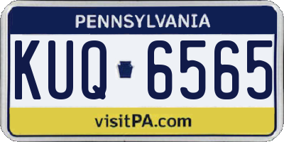 PA license plate KUQ6565