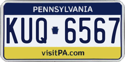 PA license plate KUQ6567