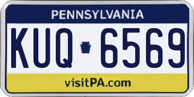 PA license plate KUQ6569