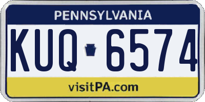 PA license plate KUQ6574