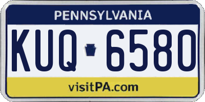 PA license plate KUQ6580