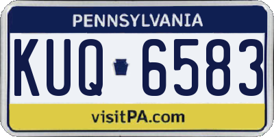 PA license plate KUQ6583