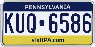 PA license plate KUQ6586