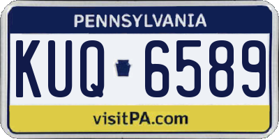 PA license plate KUQ6589
