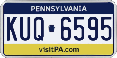 PA license plate KUQ6595