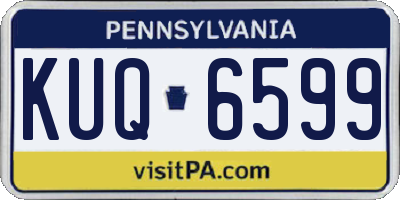 PA license plate KUQ6599