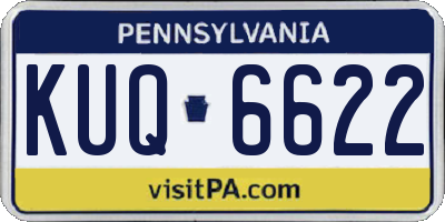 PA license plate KUQ6622