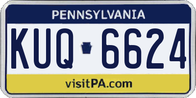 PA license plate KUQ6624