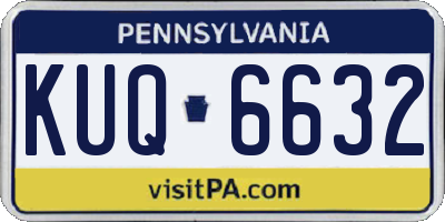 PA license plate KUQ6632