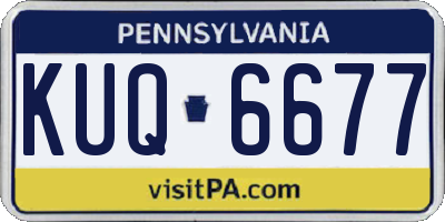 PA license plate KUQ6677