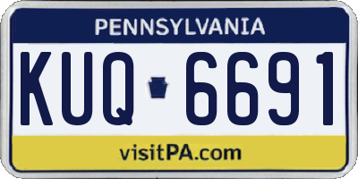 PA license plate KUQ6691