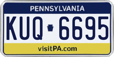 PA license plate KUQ6695