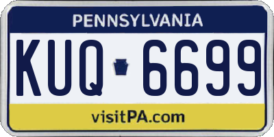 PA license plate KUQ6699