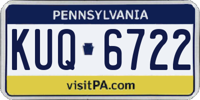 PA license plate KUQ6722