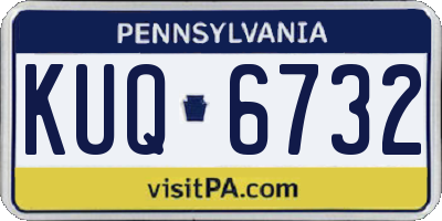 PA license plate KUQ6732