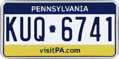 PA license plate KUQ6741