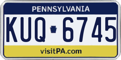 PA license plate KUQ6745