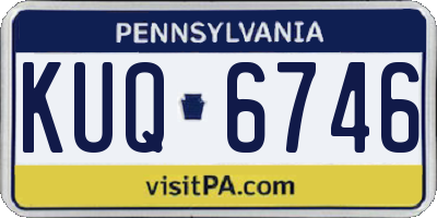 PA license plate KUQ6746