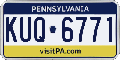 PA license plate KUQ6771