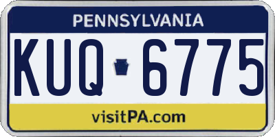 PA license plate KUQ6775