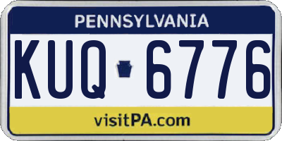 PA license plate KUQ6776