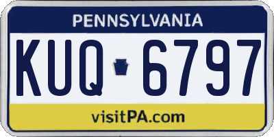 PA license plate KUQ6797